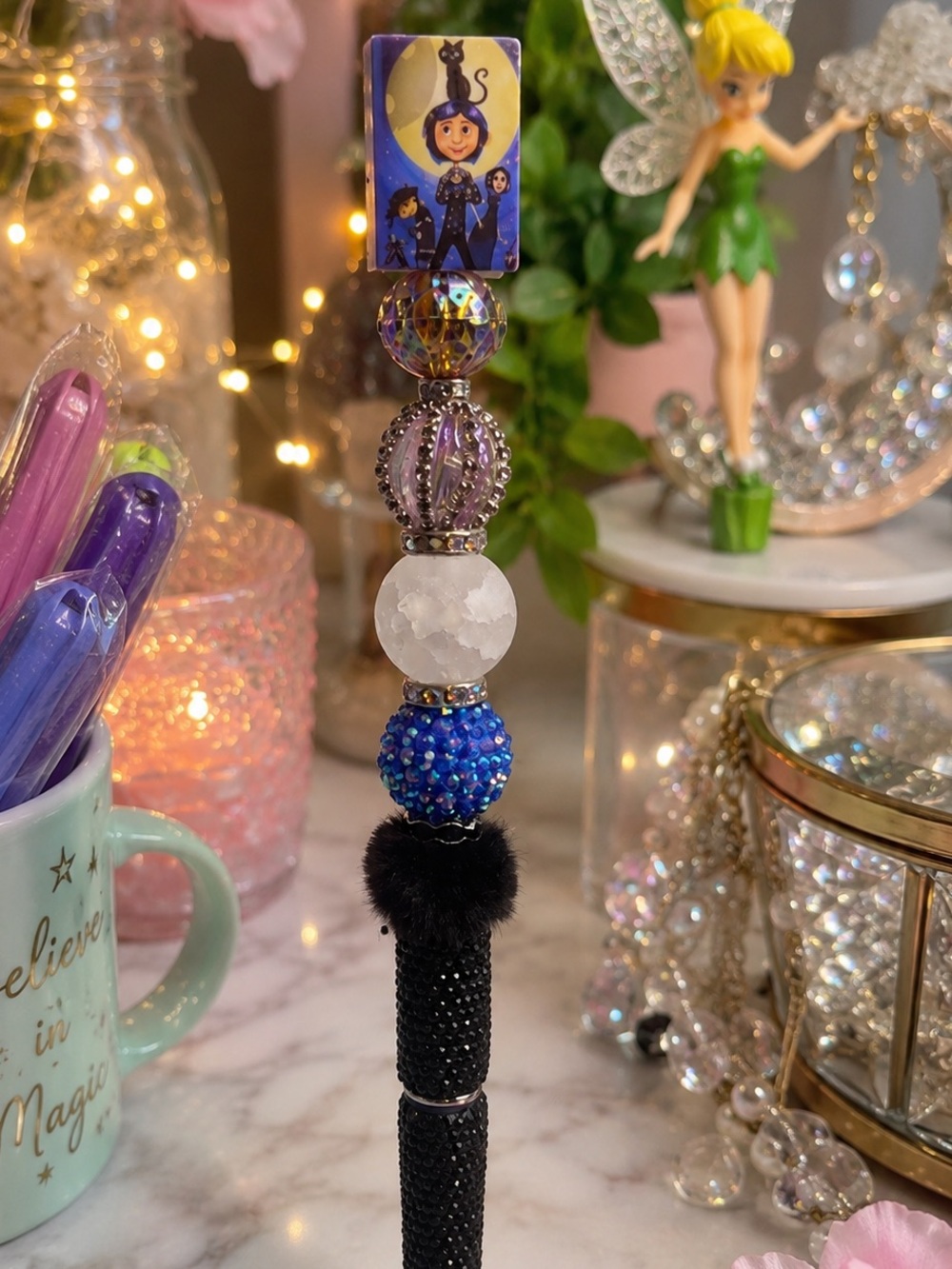 💙Coraline Sparkly Beaded Pen💙